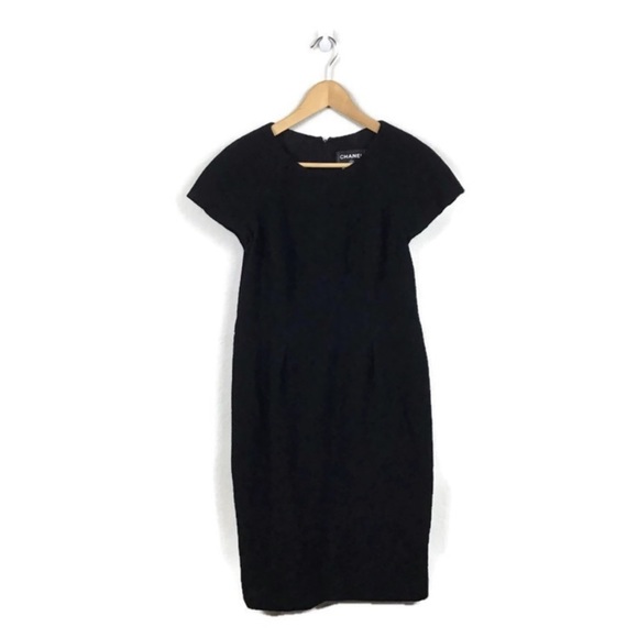 Chanel Dress Pencil Wool Tweed Sheath - Picture 1 of 8